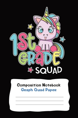 Composition Notebook With Graph Paper For Primary School Unicorn Squad: 6