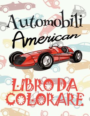 Automobili americano Libri da Colorare Cover Image