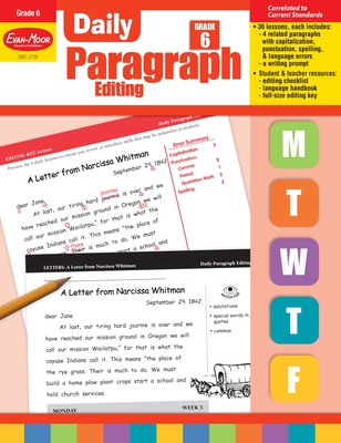Daily Paragraph Editing Grade 6+ Cover Image