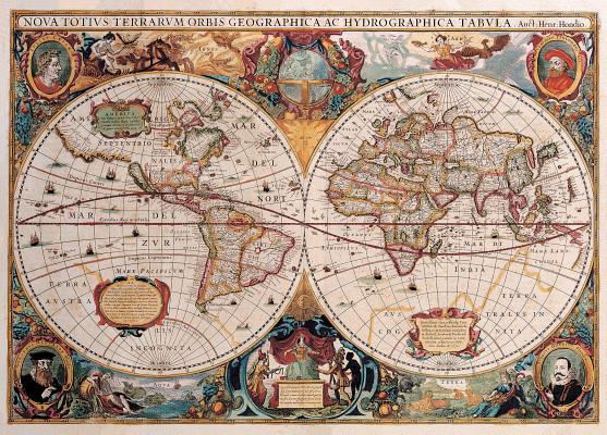Puzzle Old World Map By Inc Peter Pauper Press (Created by) Cover Image