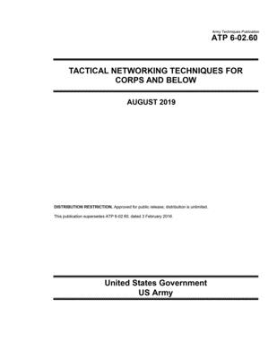 Army Techniques Publication ATP 6-02.60 Tactical Networking Techniques ...