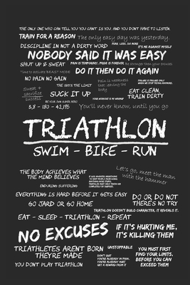 Triathlon - Swim, Bike, Run: Trainingstagebuch A5 für Triathleten und Ausdauersportler Cover Image