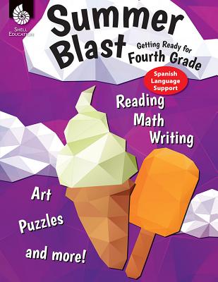Summer Blast: Getting Ready for Fourth Grade (Spanish Language Support) Cover Image