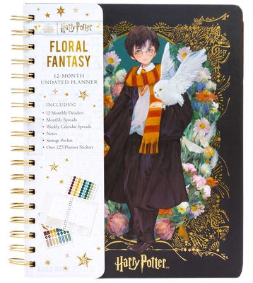 Harry Potter: Floral Fantasy 12-Month Undated Planner By Insights Cover Image