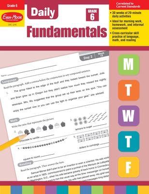 Daily Fundamentals, Grade 6 Teacher Edition Cover Image