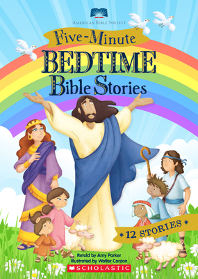 Five-Minute Bedtime Bible Stories By Amy Parker, Walter Carzon (Illustrator) Cover Image