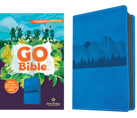 NLT Go Bible for Kids (Leatherlike, Blue Mountains): A Life-Changing Bible for Kids Cover Image