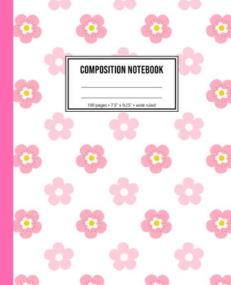 29 Cute floral pattern. Pink flowers. Notebook by Ann&Pen