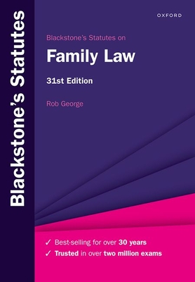 Blackstone's Statutes on Family Law Cover Image