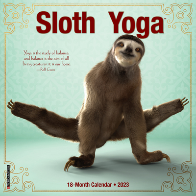 Sloth Yoga 2023 Mini Wall Calendar By Willow Creek Press Cover Image