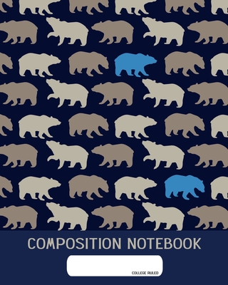 Composition Notebook: College Ruled - Bear and Wildlife Love - Back to School Composition Book for Teachers, Students, Kids and Teens - 120 Cover Image