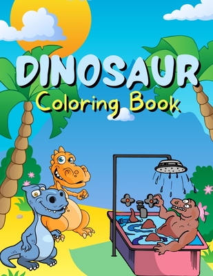 Dinosaur Coloring Book: Dinosaurs For Kids. Enjoy Hours Of Stress-Free Coloring. By Pippa White Cover Image