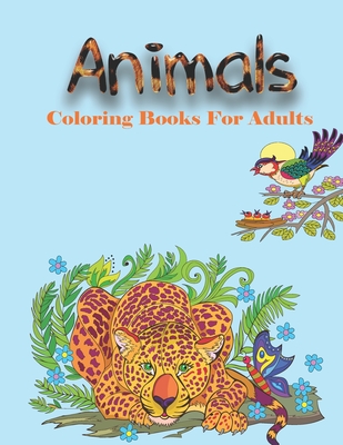 Wild Animals: adults Coloring Book (Paperback)