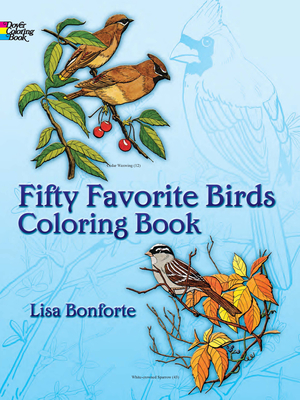 Fifty Favorite Birds Coloring Book Cover Image
