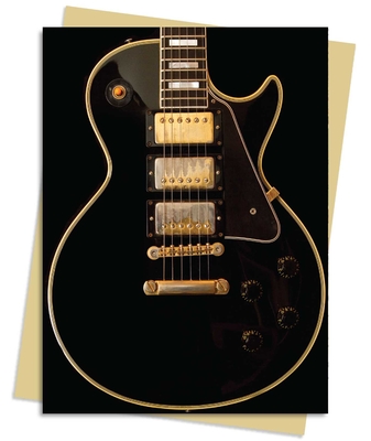 Gibson Les Paul Black Guitar Greeting Card Pack: Pack of 6 (Greeting Cards) By Flame Tree Studio (Created by) Cover Image