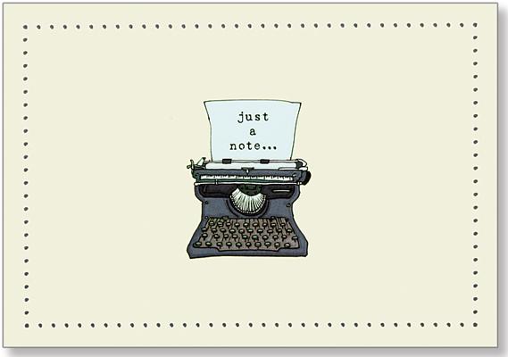 Note Card Typewriter By Inc Peter Pauper Press (Created by) Cover Image