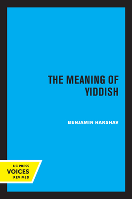The Meaning of Yiddish Cover Image