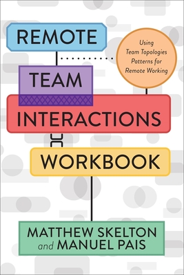 Remote Team Interactions Workbook: Using Team Topologies Patterns for Remote Working By Matthew Skelton, Manuel Pais Cover Image