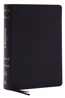 Kjv, the Woman's Study Bible, Black Genuine Leather, Red Letter, Full-Color Edition, Comfort Print (Thumb Indexed): Receiving God's Truth for Balance, Cover Image