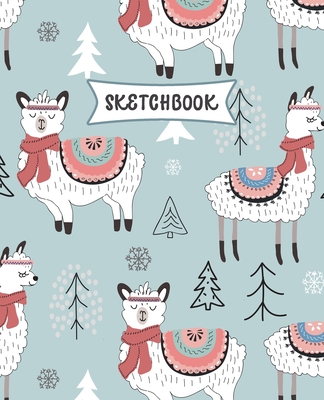 Sketchbook: Sleepy Llamas Sketch Book for Kids - Practice Drawing and Doodling - Sketching Book for Toddlers & Tweens Cover Image