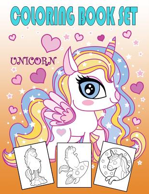 Unicorn Coloring Book Set: Coloring Help to Fun for Kids By Daphne Sheppard Cover Image