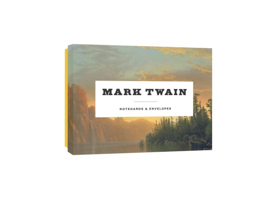 Mark Twain Notecards: 12 Literary Notecards with Envelopes (wit and wisdom from Mark Twain, boxed card set with themed envelopes, gift for American literature lovers, readers, dads, sons) (Literary Quote Cards) By Princeton Architectural Press Cover Image