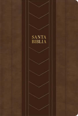 RVR 1960 Biblia letra grande tamaño manual edición especial, marrón símil piel: Santa Biblia Cover Image
