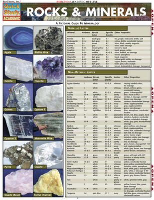 Rocks & Minerals (Quickstudy: Academic)