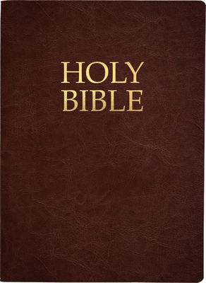 Kjver Holy Bible, Large Print, Mahogany Genuine Leather, Thumb Index: (King James Version Easy Read, Red Letter, Premium Cowhide, Brown) (King James Version Easy Read Bible)