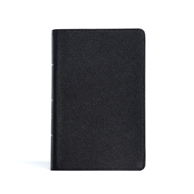Cover for CSB Large Print Personal Size Reference Bible, Black Genuine Leather