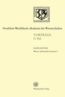 Was Ist "Altrussische Literatur"? (Nordrhein-Westf #362)