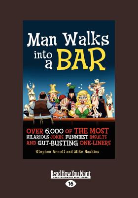 Cover for Man Walks Into a Bar (Large Print 16pt)