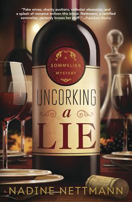 Cover for Uncorking a Lie (Sommelier Mystery #2)