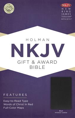 NKJV Gift & Award Bible, Black Imitation Leather By Holman Bible Staff (Editor) Cover Image