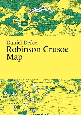 Daniel Defoe: Robinson Crusoe Map (Paris Grafik's Literary Maps