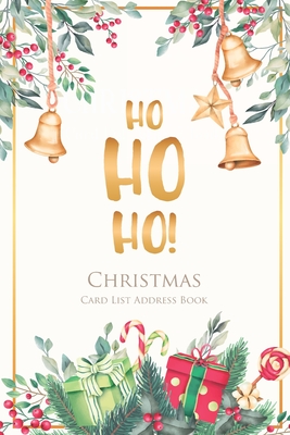 Christmas Card List Address Book: Beautiful Ornaments, Christmas Cards Keeper Organizer Book, 15 Year Send and Receive Greeting Cards Tracker, Address Cover Image