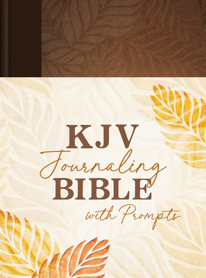 KJV Journaling Bible with Prompts [Copper Leaf] Cover Image