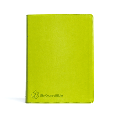 CSB Life Counsel Bible, Apple Green LeatherTouch, Indexed: Practical Wisdom for All of Life Cover Image
