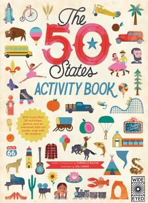 The 50 States: Activity Book: Maps of the 50 States of the USA By Gabrielle Balkan, Sol Linero (Illustrator) Cover Image