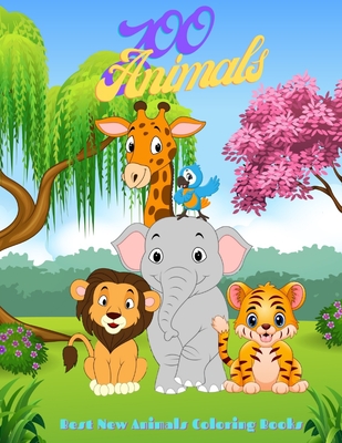 Zoo Animals - Best New Animals Coloring Books: 100 Coloring Pages For Kids  Ages 4-8 (Paperback) | Hooked