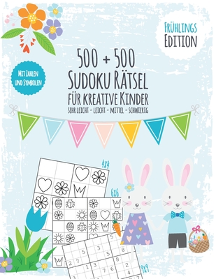 Jahreszeiten Sudoku Buch für kreative Kinder: Sudokubuch mit 500 Zahlen und Symbol Sudokus - Schwierigkeit sehr leicht bis schwer - + 500 Bonus Sudoku Cover Image