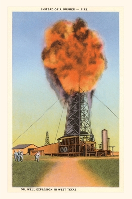 Vintage Journal Fire on Oil Well, Texas By Found Image Press (Producer) Cover Image
