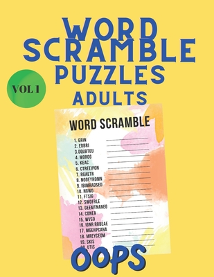 Word Scramble Puzzles Adults: Word Search Book - Scrabble - Word Scramble Book - Word Game Book for Adults - Large Print Word Search Books By Lee Standford Cover Image
