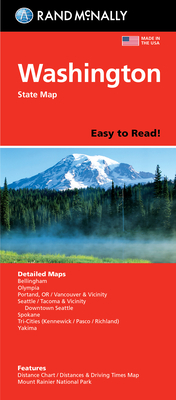 Rand McNally Easy to Read Folded Map: Washington State Map
