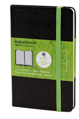 Moleskine Evernote Smart Notebook, Pocket, Squared, Black, Hard Cover (3.5 x 5.5) (Evernote Smart Notebooks) Cover Image