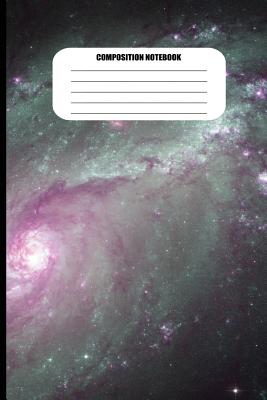 Composition Notebook: Purple Spiral Galaxy (100 Pages, College Ruled) Cover Image