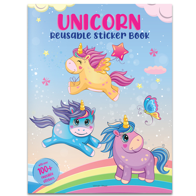 Unicorn World: Reusable Sticker Book Cover Image