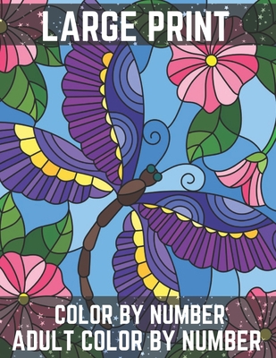 large print color by number adult color by number a simple summer color by number coloring book for adults beach scenes flowers landscapes animals large print paperback politics and prose bookstore