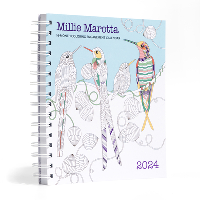 Millie Marotta 2024 16-Month Coloring Engagement Calendar Cover Image