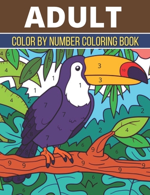 Adult Color By Number Coloring Book: An Adult Coloring Book with Fun, Easy,  and Relaxing Coloring Pages (Adult Color by Number Coloring Book)  (Paperback)